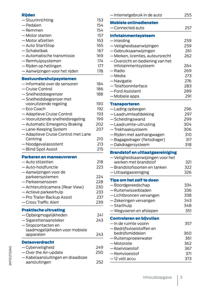 2025 Ford Tourneo Connect/Transit Connect Gebruikershandleiding | Nederlands
