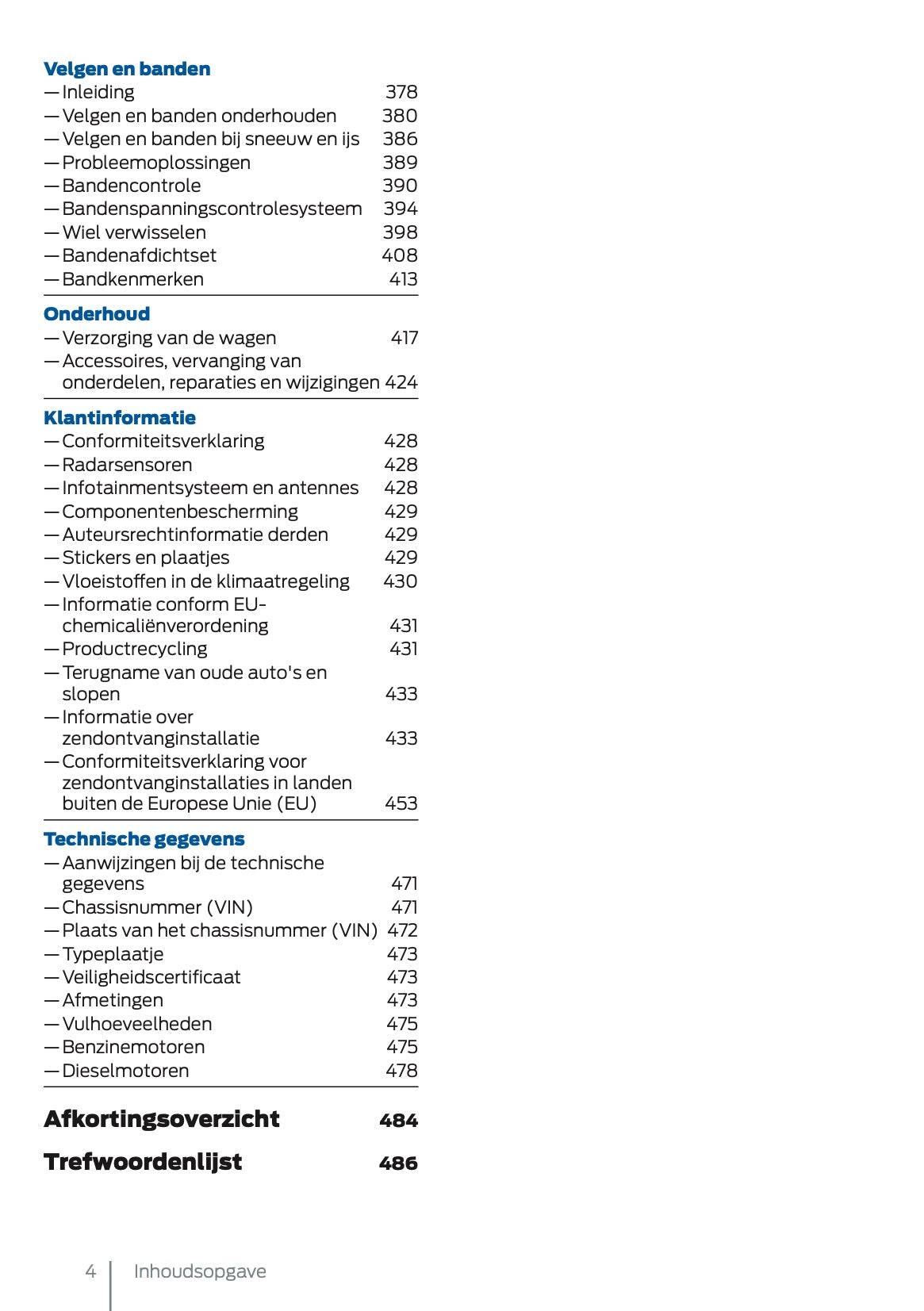 2025 Ford Tourneo Connect/Transit Connect Gebruikershandleiding | Nederlands