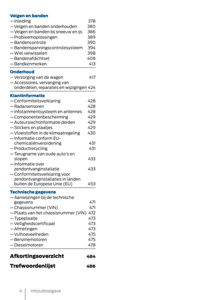 2025 Ford Tourneo Connect/Transit Connect Gebruikershandleiding | Nederlands