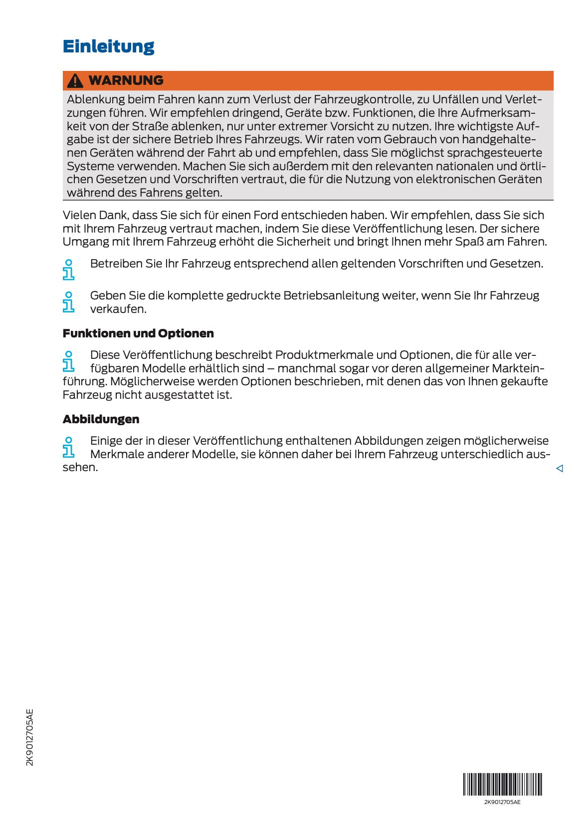 2025 Ford Tourneo Connect/Transit Connect PHEV Owner's Manual | German