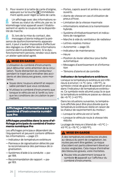 2025 Ford Tourneo Connect/Transit Connect PHEV Manuel du propriétaire | Français