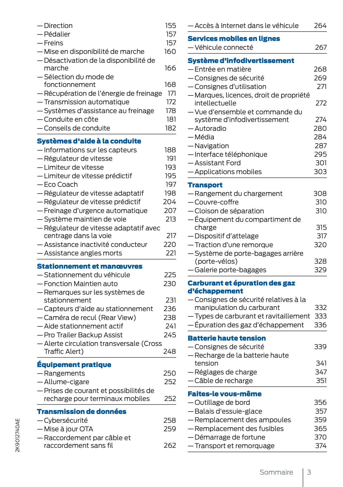 2025 Ford Tourneo Connect/Transit Connect PHEV Manuel du propriétaire | Français