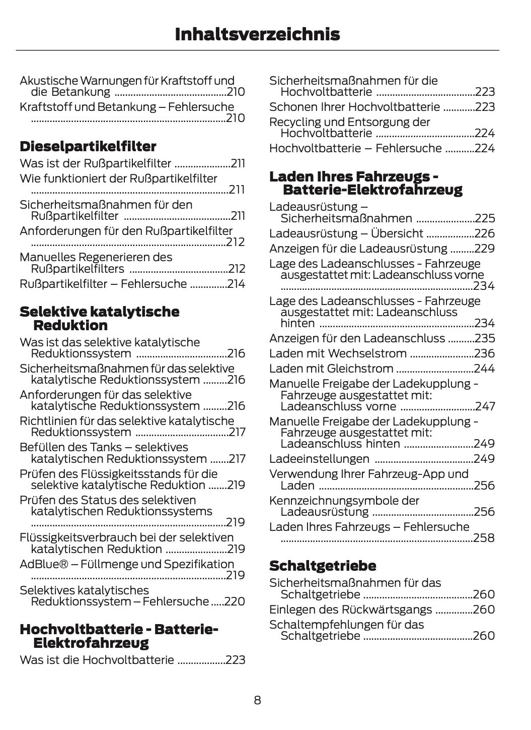 2024-2025 Ford Transit Owner's Manual | German