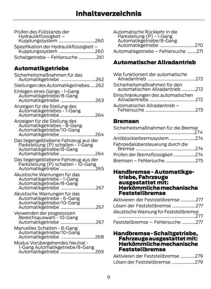 2024-2025 Ford Transit Owner's Manual | German
