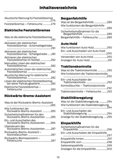 2024-2025 Ford Transit Owner's Manual | German