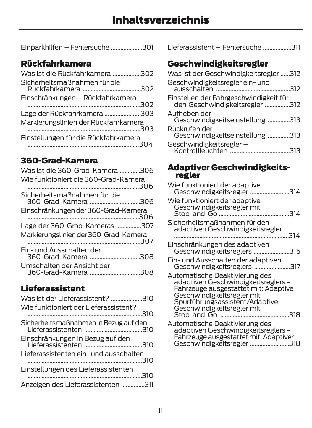 2024-2025 Ford Transit Owner's Manual | German