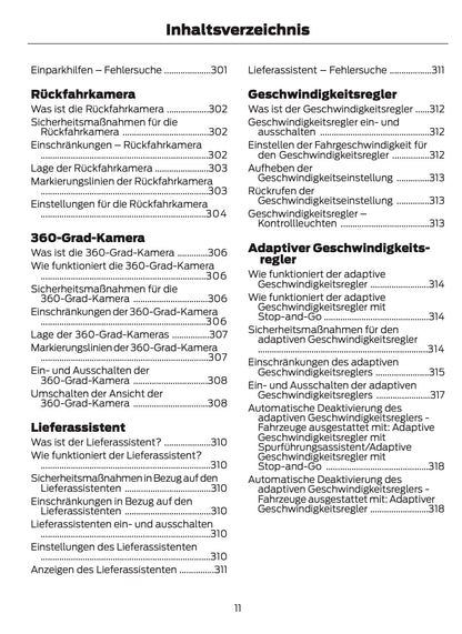 2024-2025 Ford Transit Owner's Manual | German