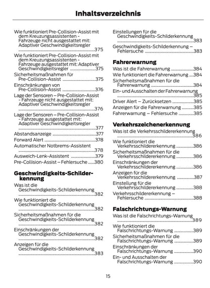 2024-2025 Ford Transit Owner's Manual | German