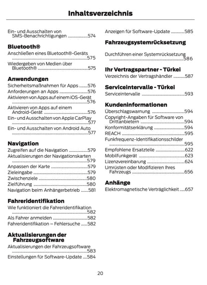 2024-2025 Ford Transit Owner's Manual | German