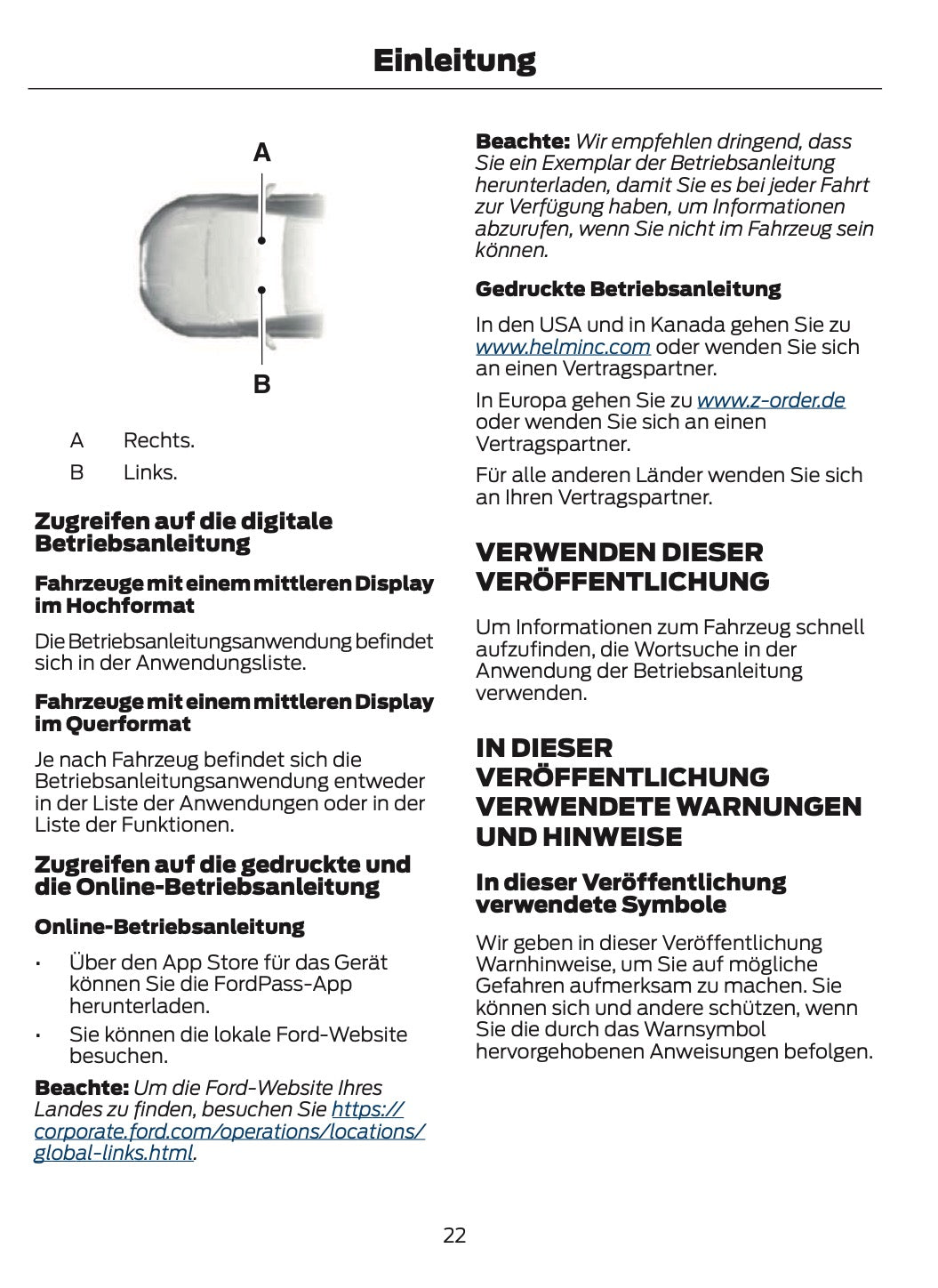 2024-2025 Ford Transit Owner's Manual | German