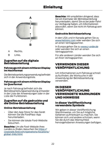 2024-2025 Ford Transit Owner's Manual | German