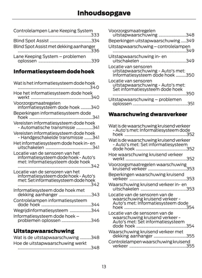 2024-2025 Ford Transit Gebruikershandleiding | Nederlands