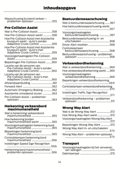 2024-2025 Ford Transit Gebruikershandleiding | Nederlands