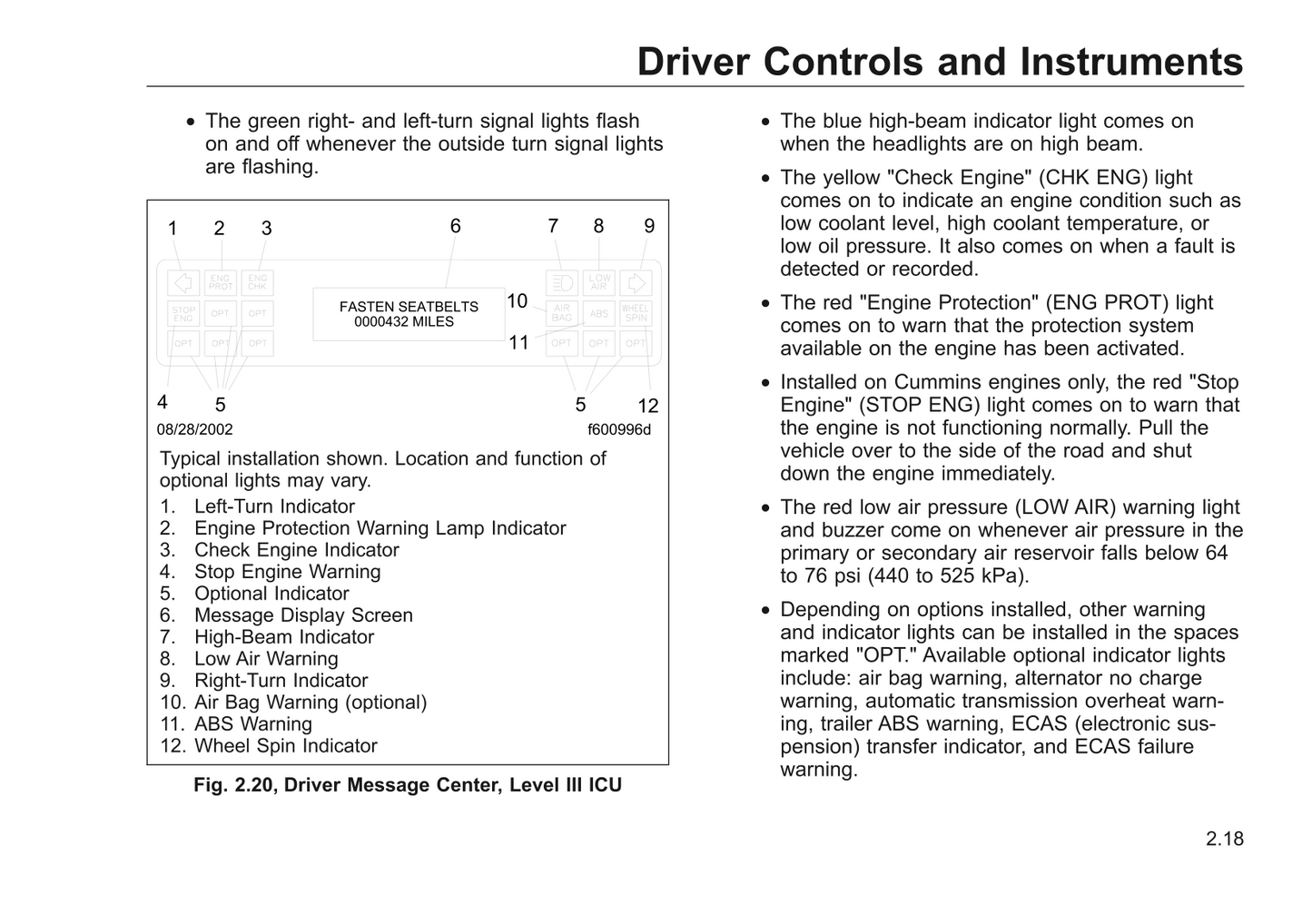 Freightliner School Bus Chassis Manuel du propriétaire | Anglais