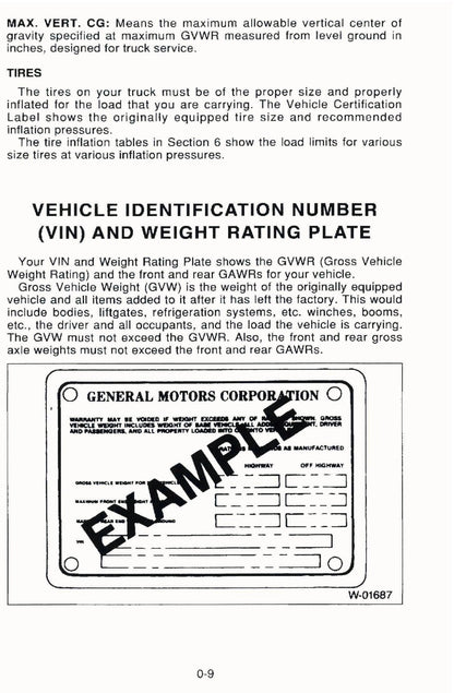 2007 GMC W-Series Owner's Manual | English