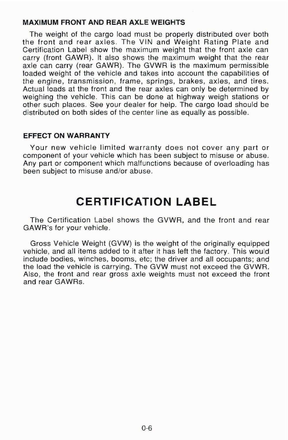 2007 GMC W-Series Owner's Manual | English