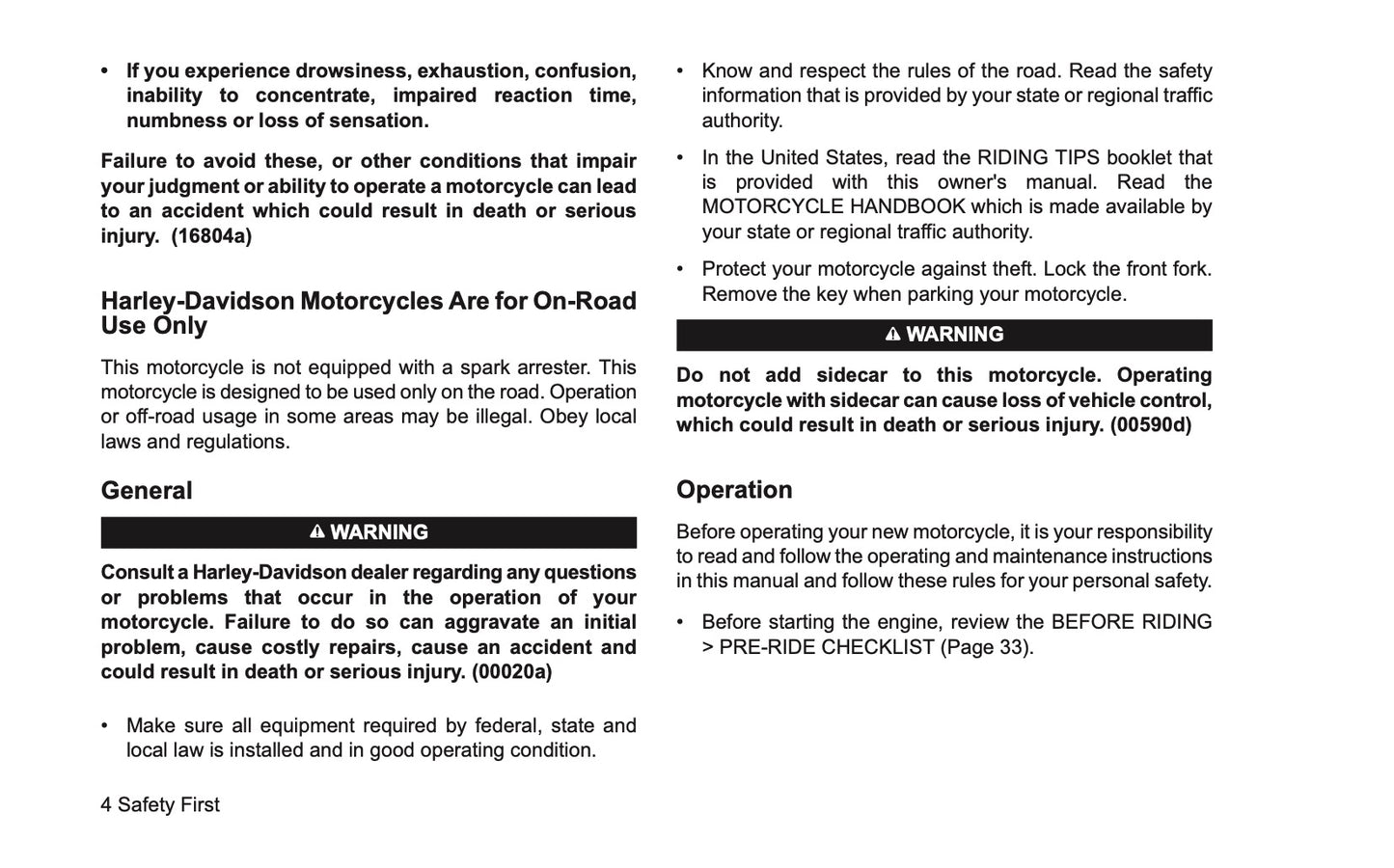 2022 Harley-Davidson FLHXSE Owner's Manual | English US