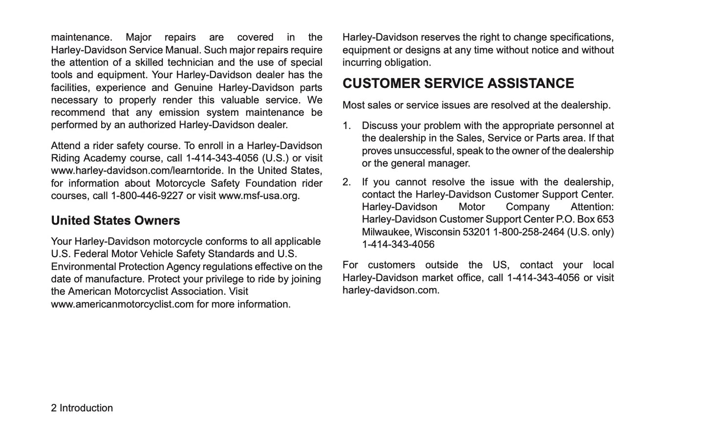 2006 Harley-Davidson Police Owner's Manual | English US