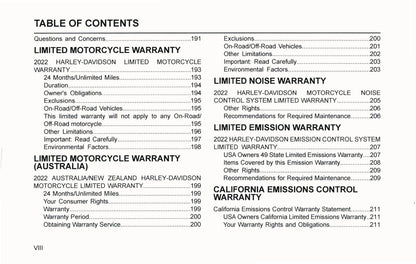 2022 Harley-Davidson Police Models Owner's Manual | English