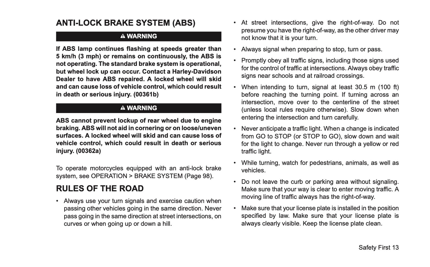 2025 Harley-Davidson Softail Owner's Manual | English US
