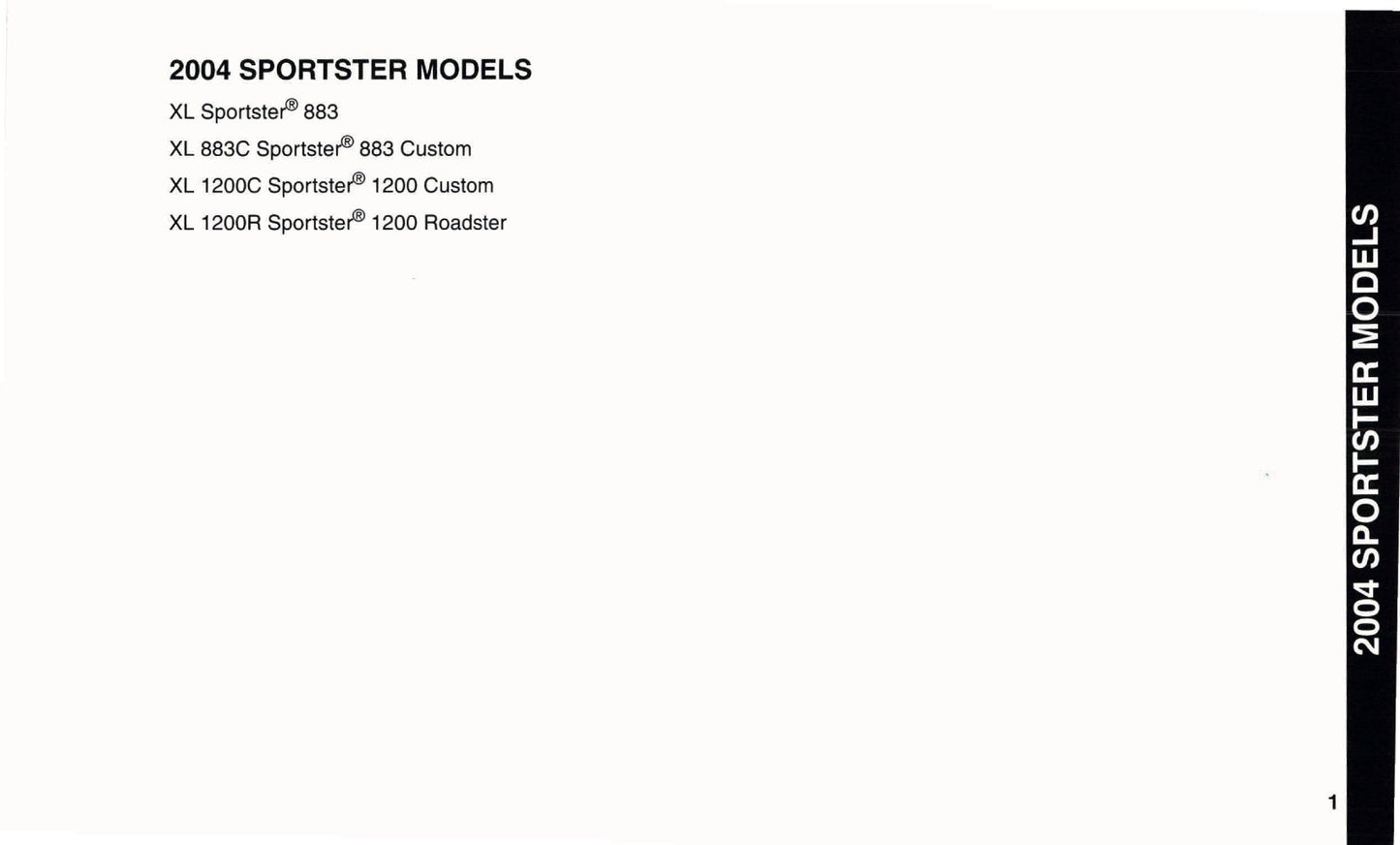 2004 Harley-Davidson Sportster Owner's Manual | Dutch