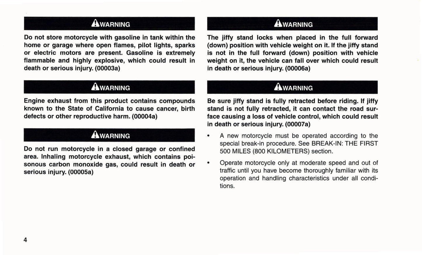 2004 Harley-Davidson Sportster Owner's Manual | Dutch
