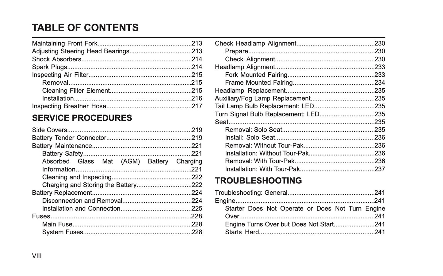 2026 Harley-Davidson Touring Owner's Manual | English US