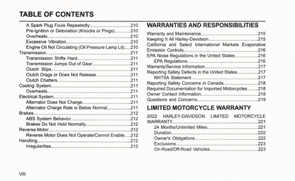 2022 Harley-Davidson Trike Owner's Manual | English