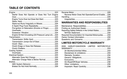 2024 Harley-Davidson Trike Owner's Manual | English US