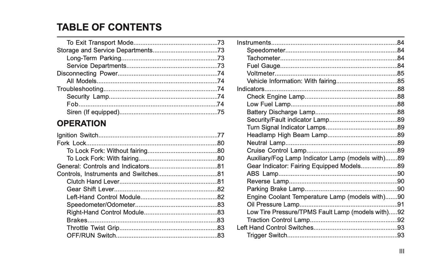 2024 Harley-Davidson Trike Owner's Manual | English US