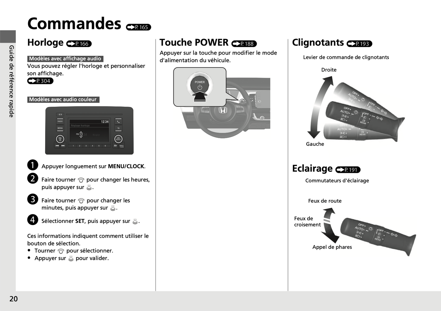 2020-2021 Honda Jazz Hybrid Owner's Manual | French