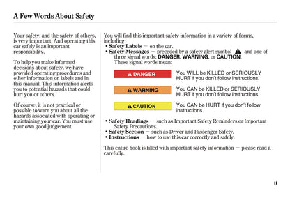 2002 Honda S2000 Owner's Manual | English US