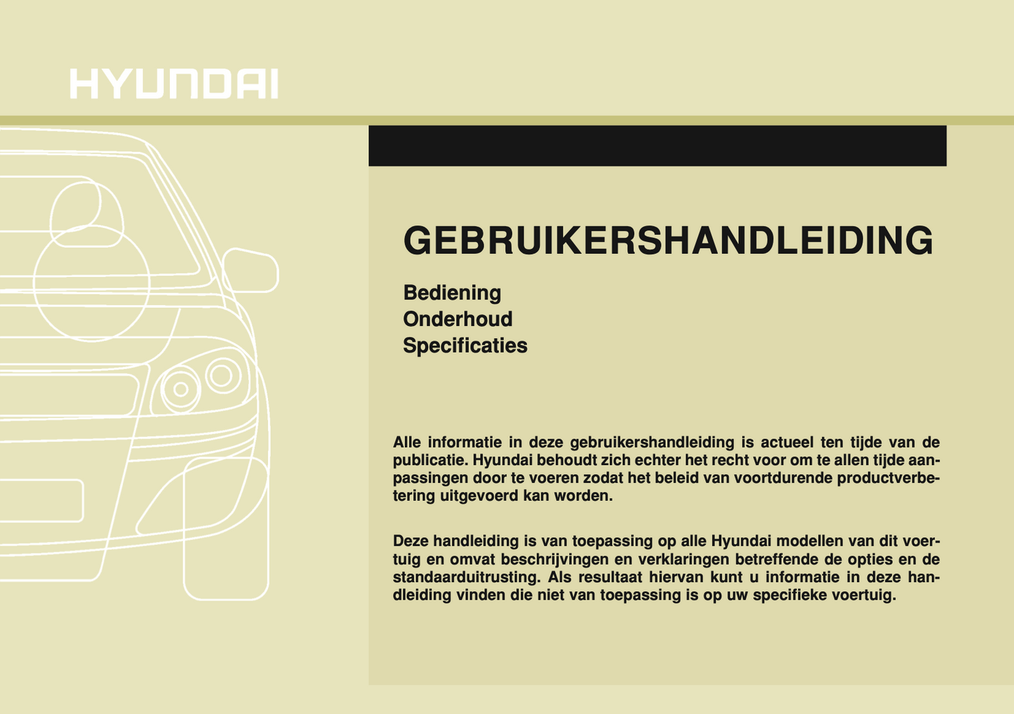 2014-2016 Hyundai i10 Gebruikershandleiding | Nederlands