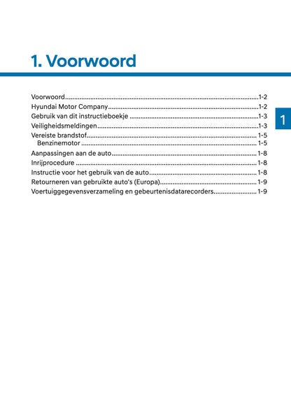 2025 Hyundai i10 Gebruikershandleiding | Nederlands
