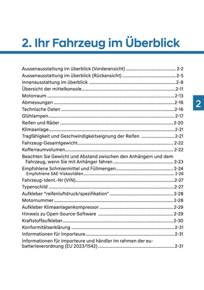 2025 Hyundai i20/Bayon Owner's Manual | German