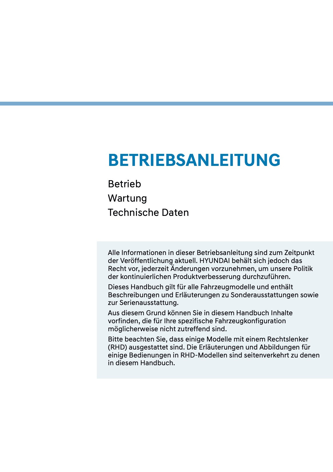 2026 Hyundai Inster Owner's Manual | German
