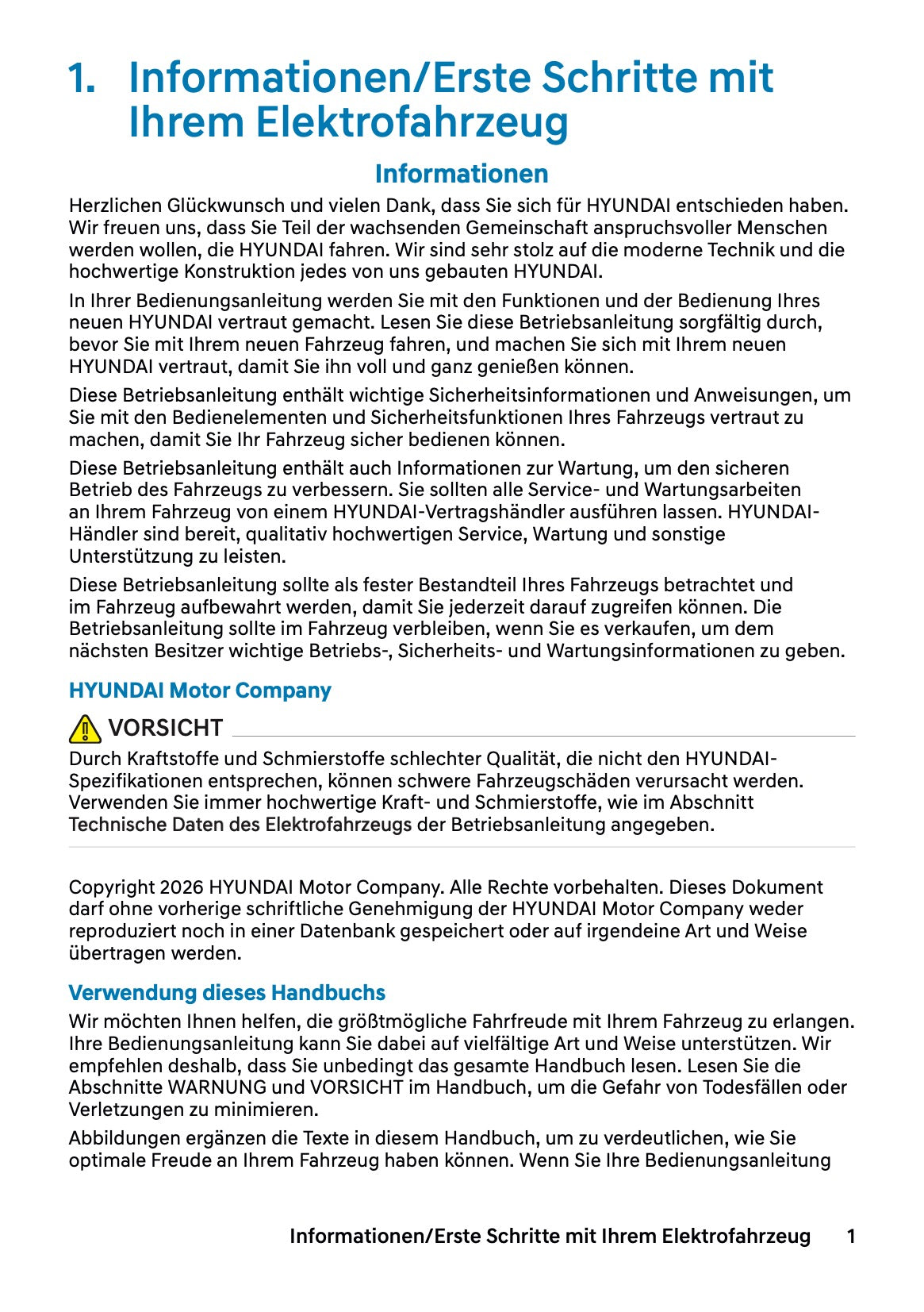 2027 Hyundai Inster Owner's Manual | German