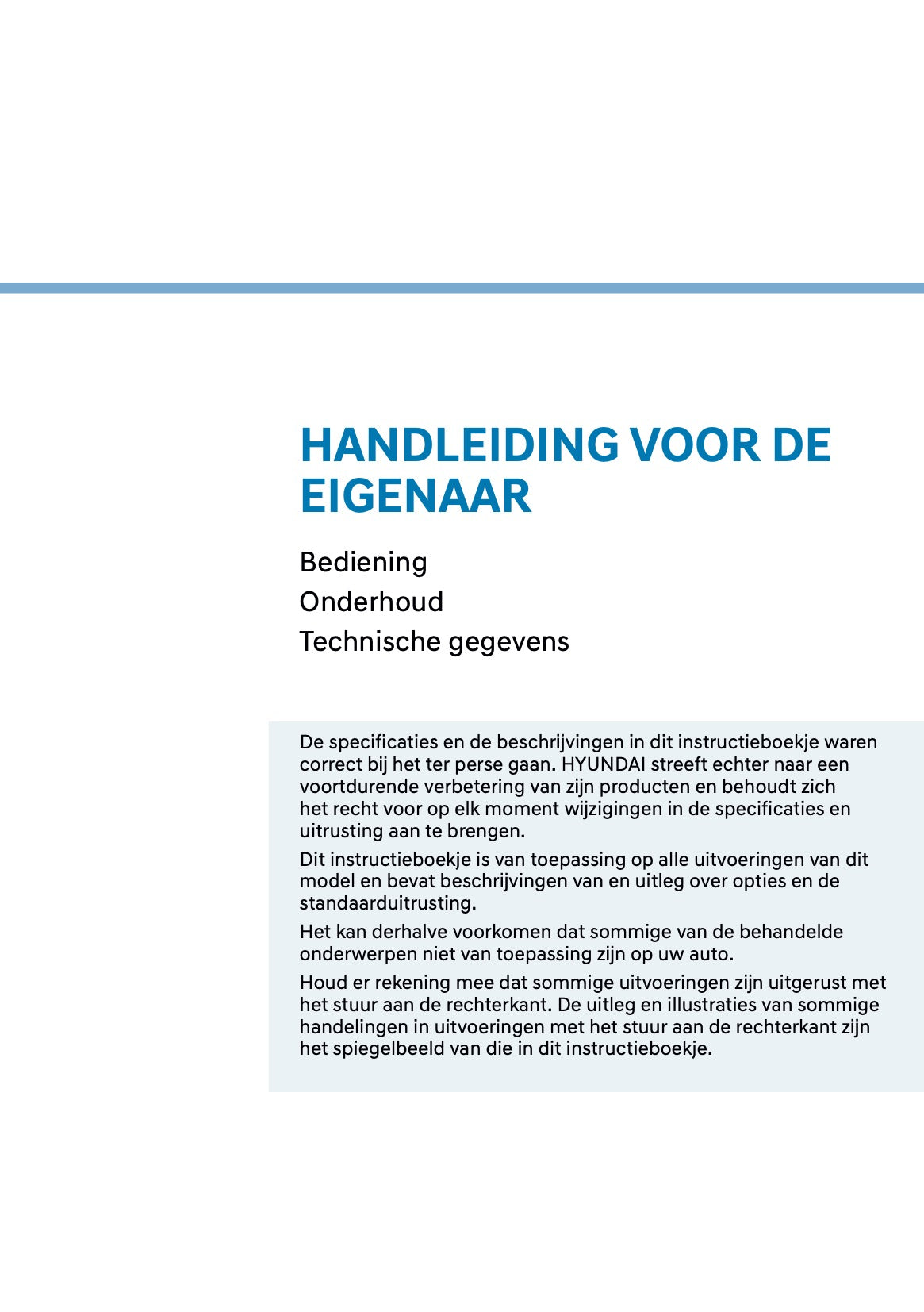 2027 Hyundai Inster Gebruikershandleiding | Nederlands