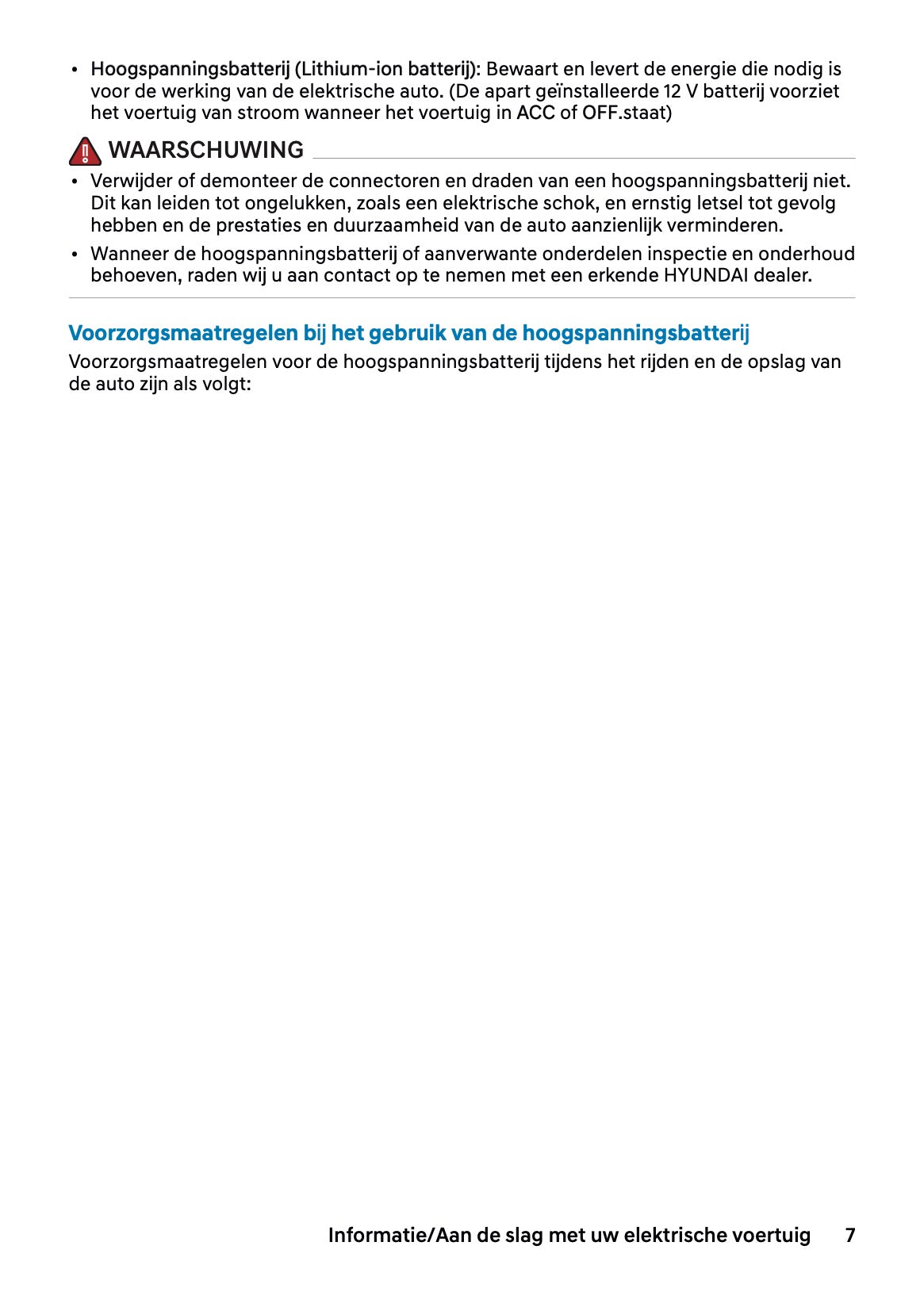 2027 Hyundai Inster Gebruikershandleiding | Nederlands