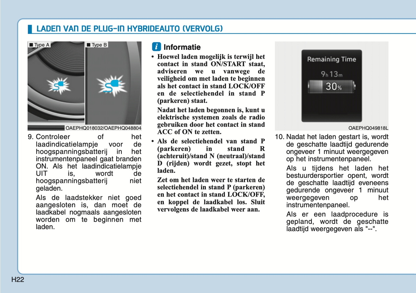 2020-2021 Hyundai Ioniq Plug-in-Hybrid Gebruikershandleiding | Nederlands