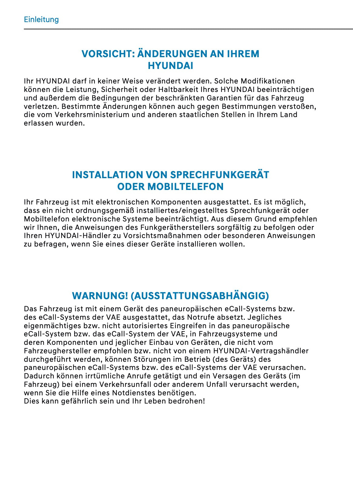 2026 Hyundai Kona Owner's Manual | German