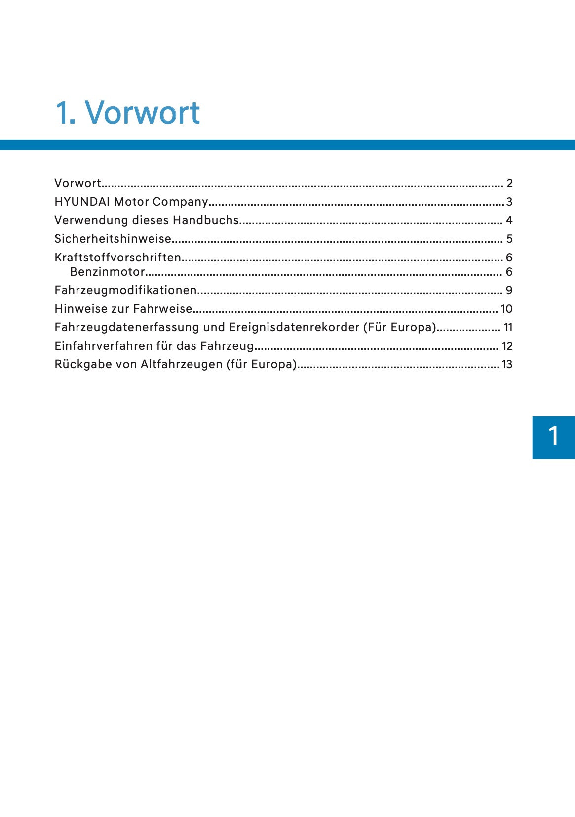2026 Hyundai Kona Owner's Manual | German