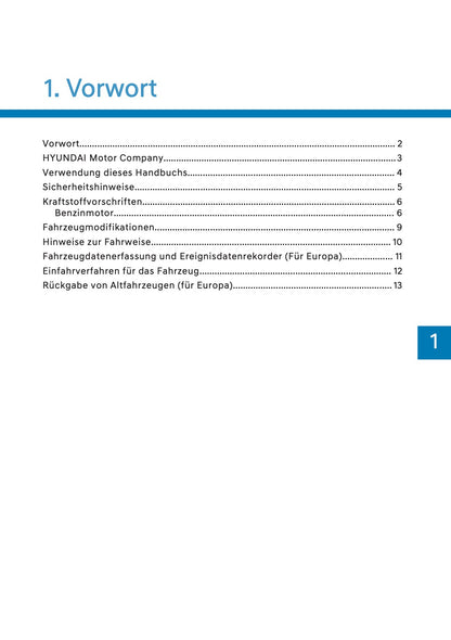 2026 Hyundai Kona Owner's Manual | German