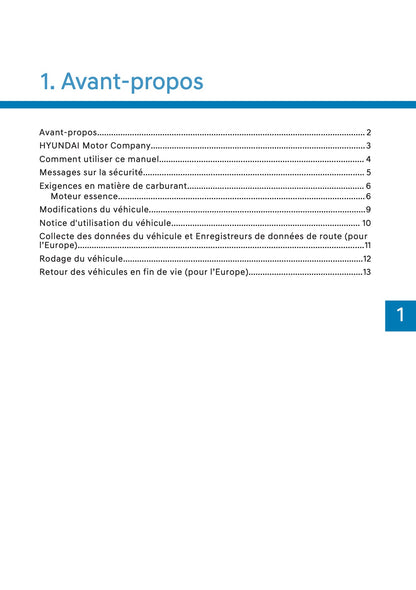 2026 Hyundai Kona Manuel du propriétaire | Français