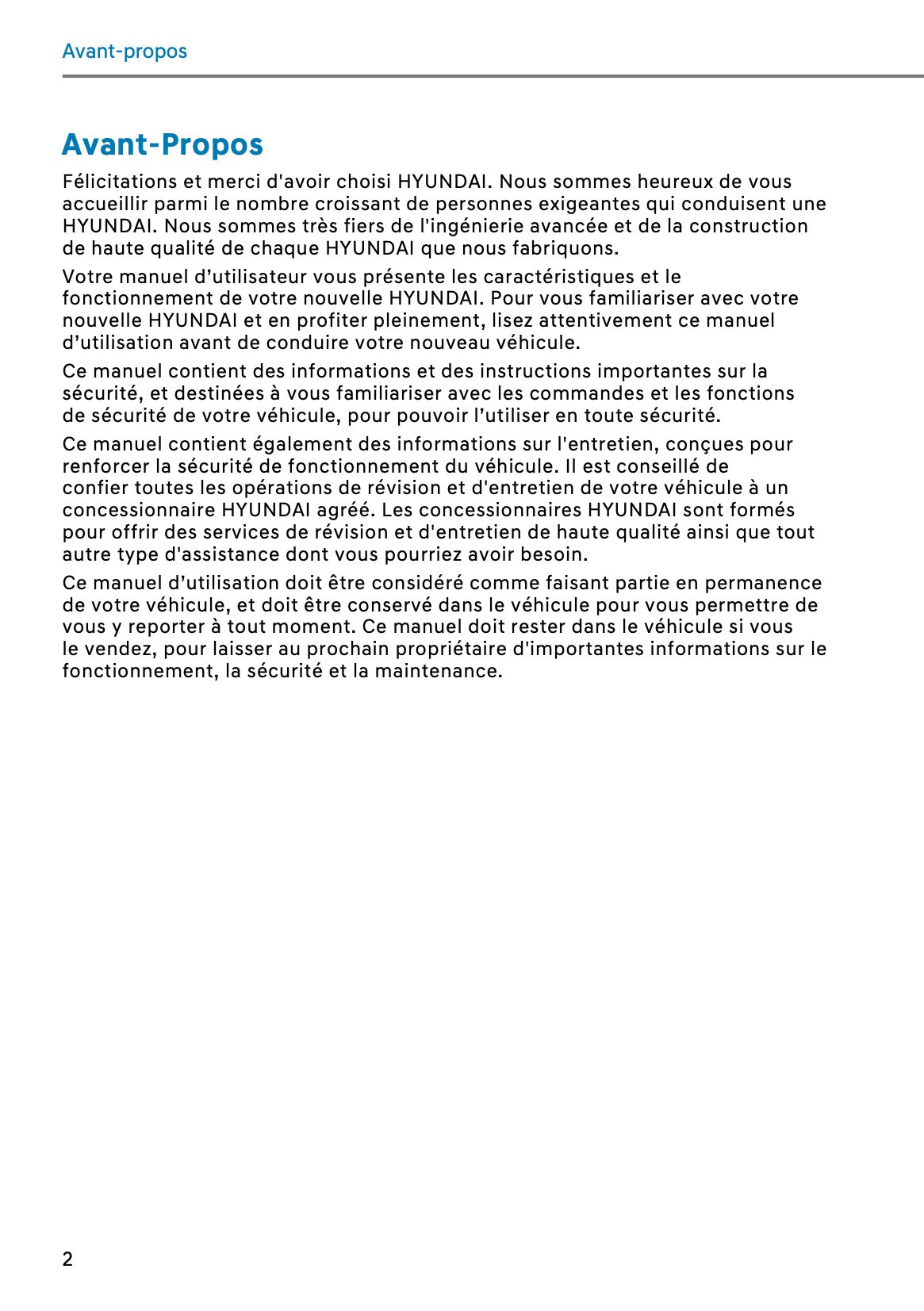 2026 Hyundai Kona Manuel du propriétaire | Français