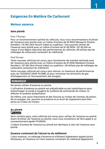 2026 Hyundai Kona Hybrid Owner's Manual | French