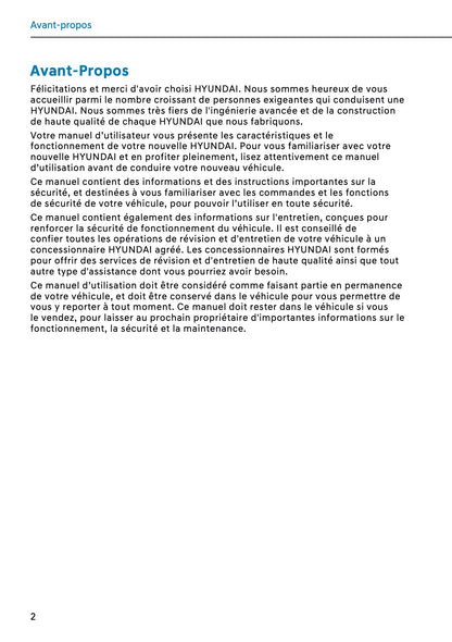 2026 Hyundai Kona Hybrid Owner's Manual | French