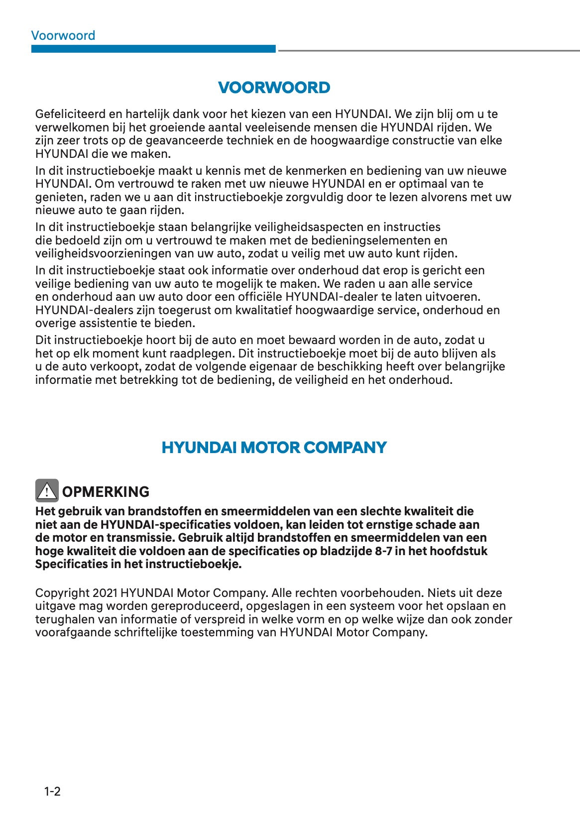2021 Hyundai Kona Gebruikershandleiding | Nederlands