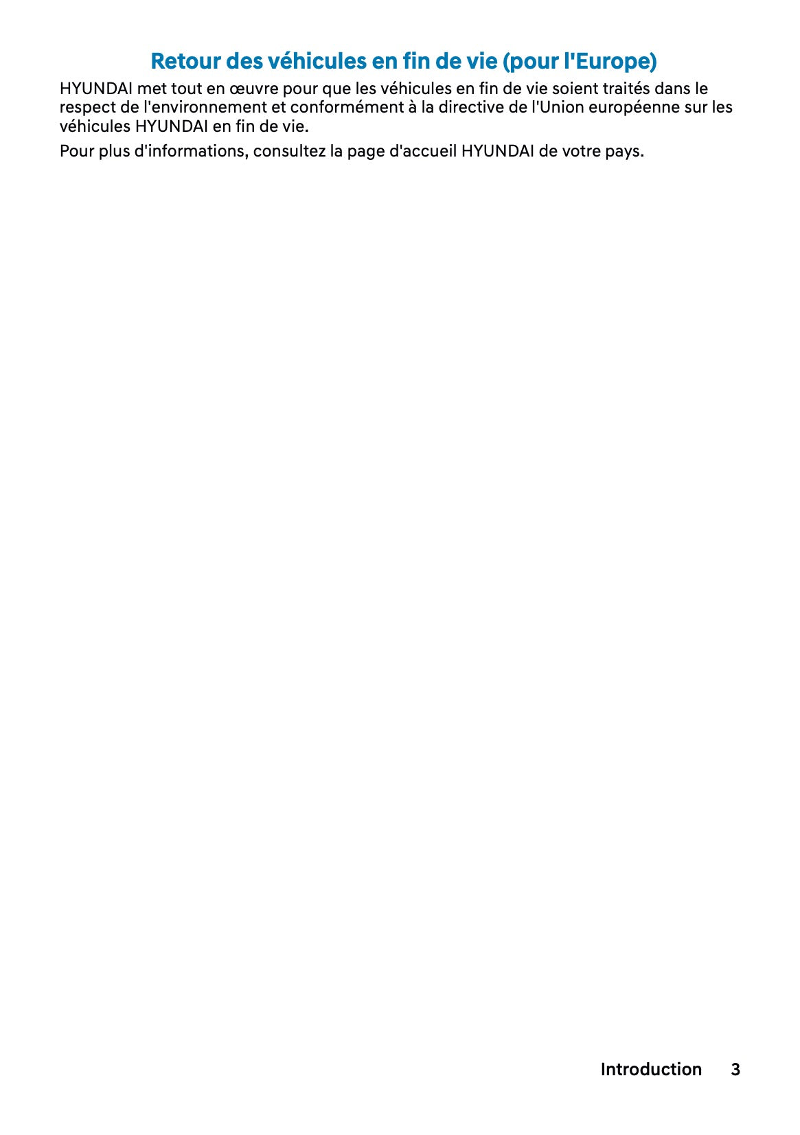 2026 Hyundai Nexo Owner's Manual | French