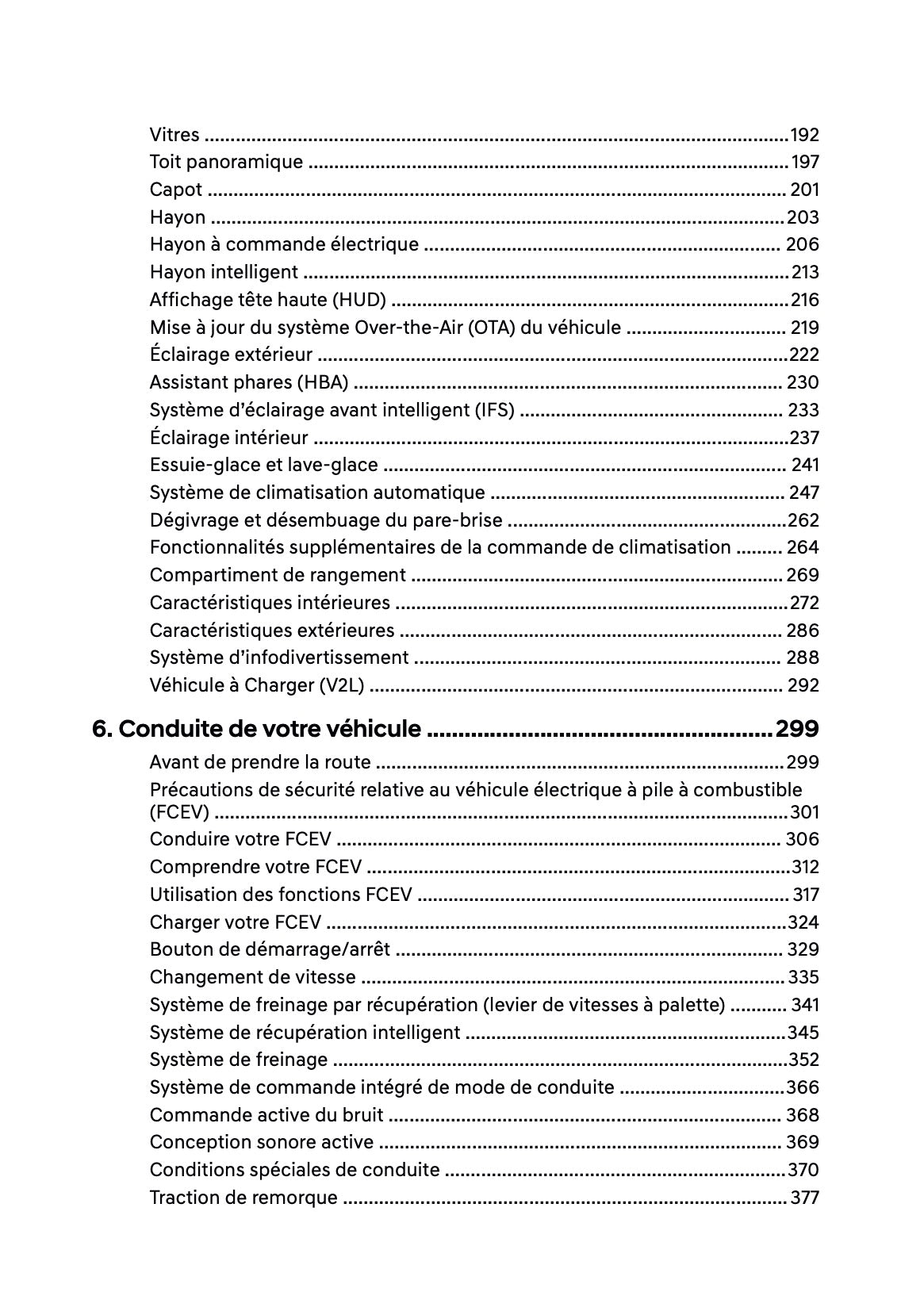 2026 Hyundai Nexo Owner's Manual | French